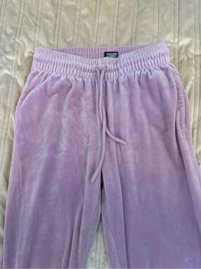 Avia Lilac Plush Velour Joggers